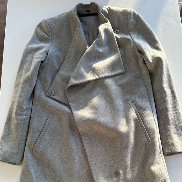 Allsaints wool coat grey - Picture 3 of 5